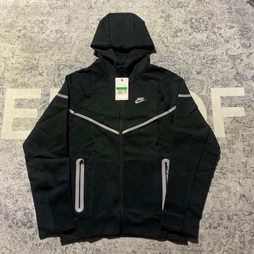 Nike Tech Fleece Full Zip Hoodie XL Black CZ0754-010 Sportswear Jacket NEW